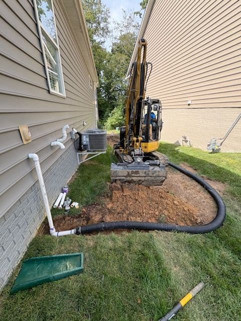 Gallery photos for Yard Drainage Makeover in Williamsburg: Image #2